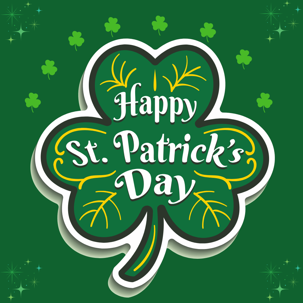 Happy St. Patrick’s Day Shamrock – Festive Irish Celebration eCard