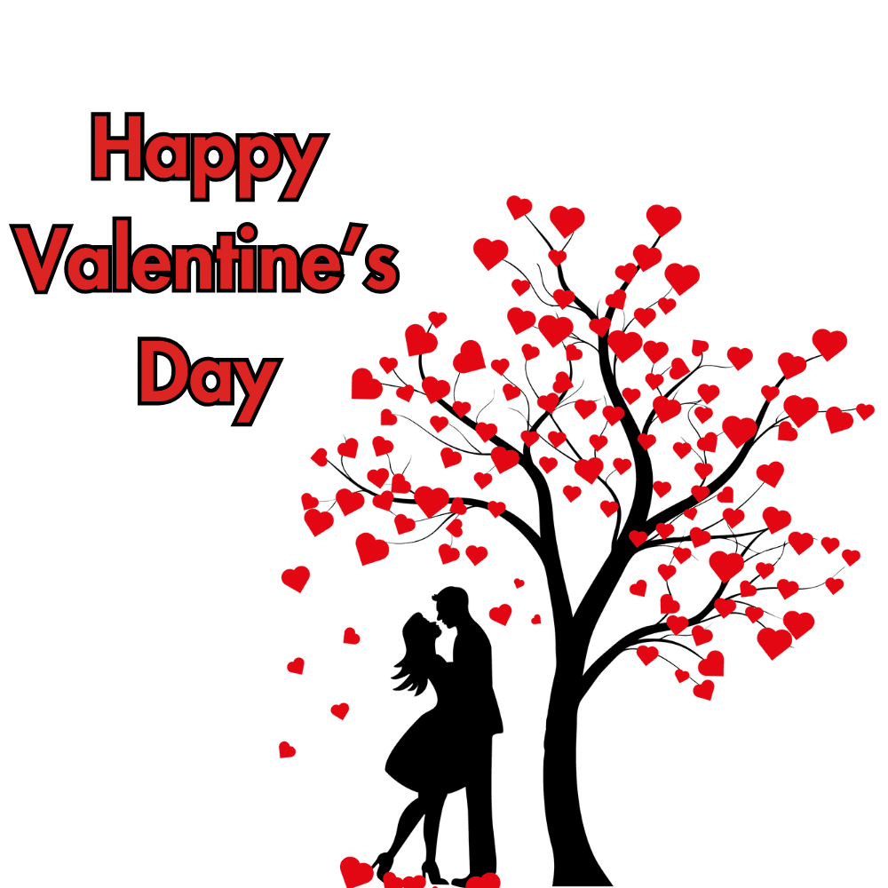 Happy Valentine’s Day – Silhouette of man and woman