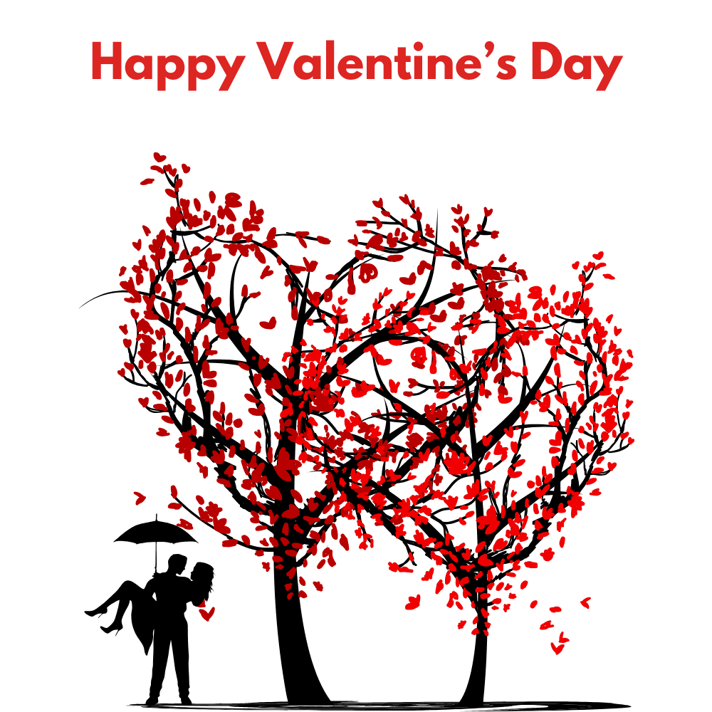 Valentine’s Greetings – under the umbrella of love