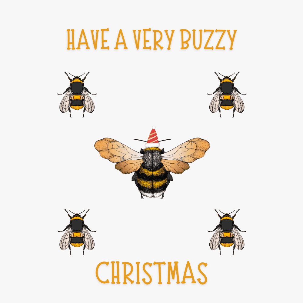 Have a Buzzy Christmas – Funny Bumble Bee Xmas eCard