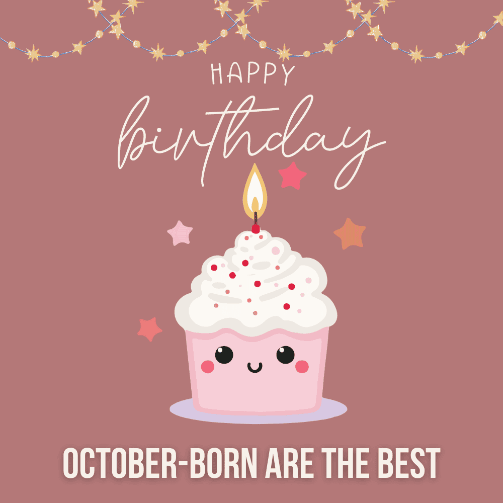 Happy Birthday October-Born Are The Best Charity eCard