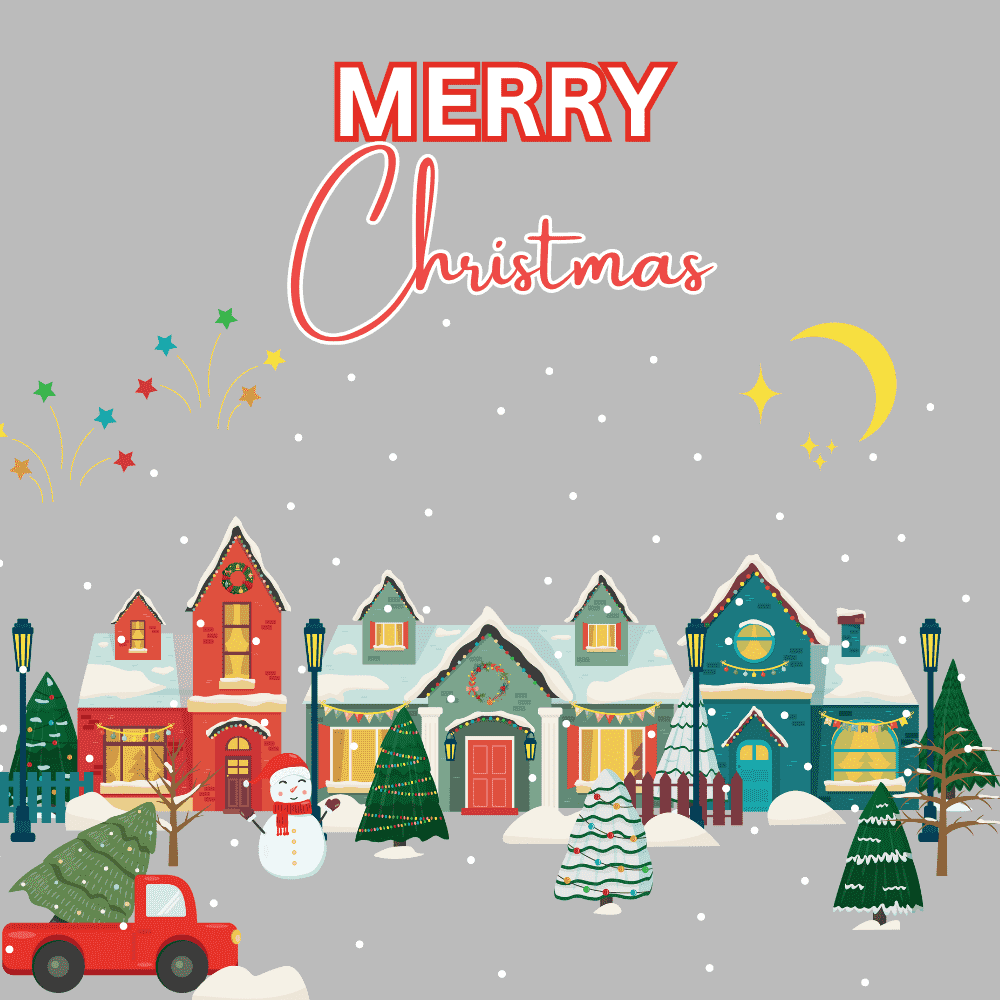 Scottish Beautiful Houses Christmas eCard