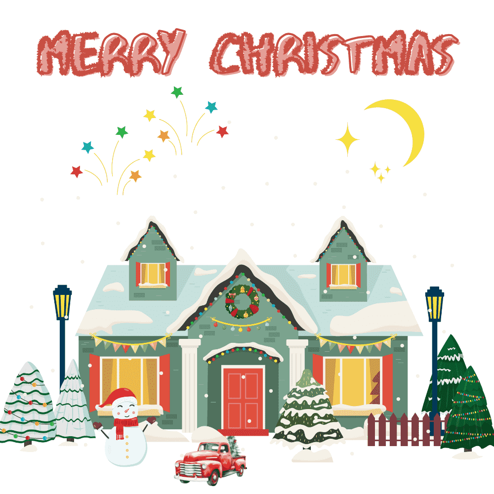 Lovely Decorated Home Christmas Scottish eCard