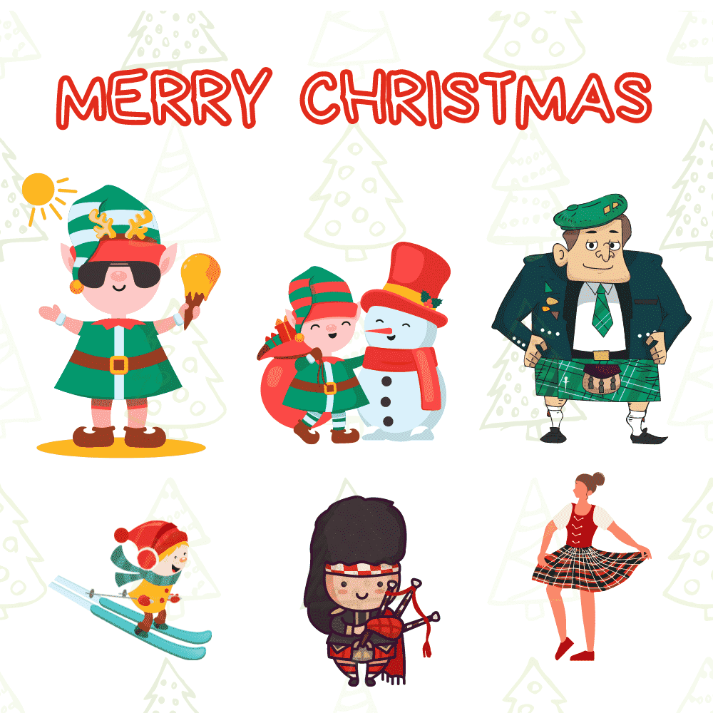 Scottish Merry Christmas Festive Fun and Traditions eCard