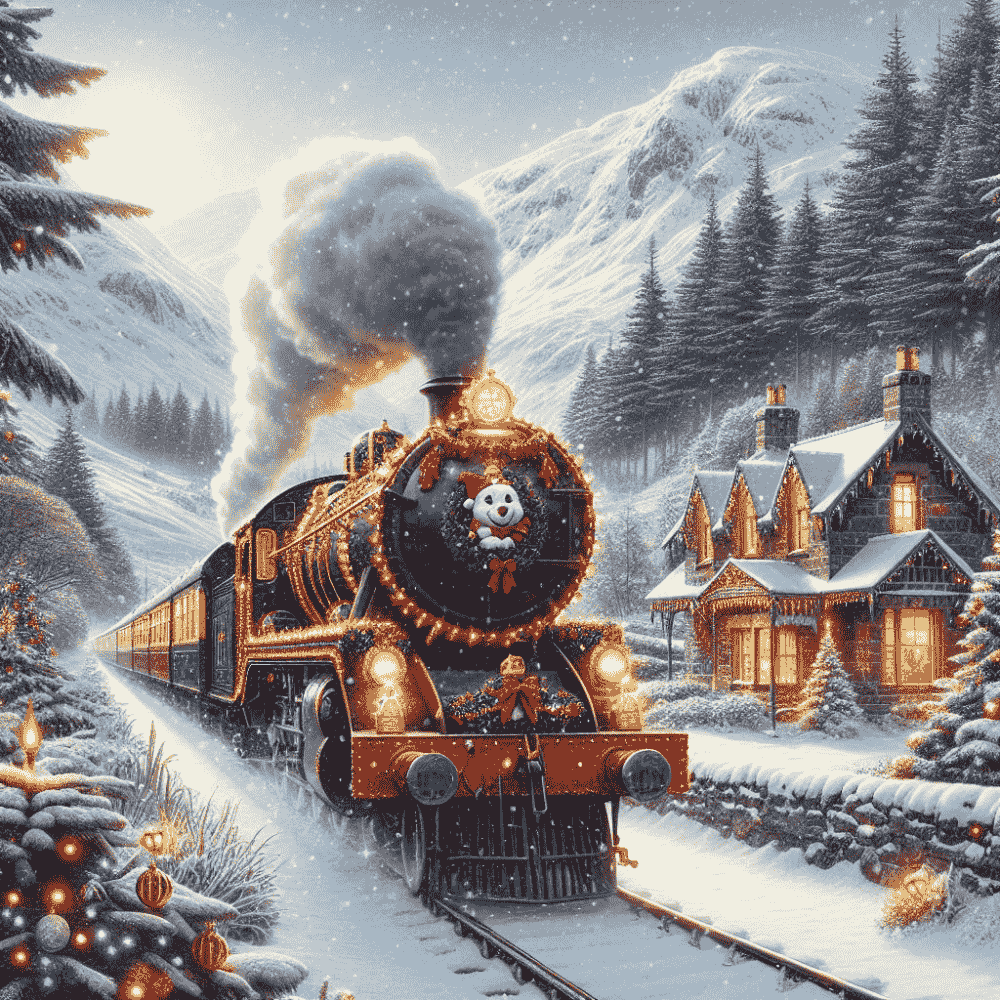 Magical Scottish Christmas Train eCard